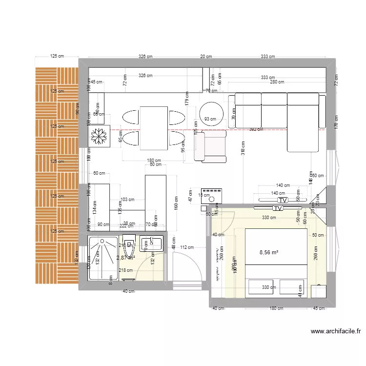 lot 7.3 amenagements. Plan de 