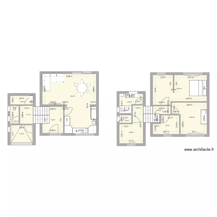 Eendenlaan V2. Plan de 13  et 106 m²