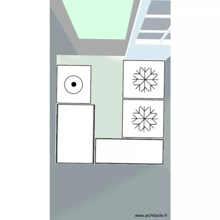 Cellier. Plan de 1 et 3 m² Cellier. Plan de 1 et 3 m²