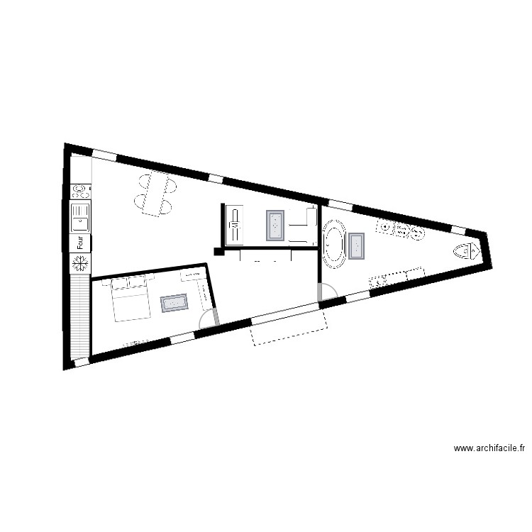 MAISON BENIMAMET RDC. Plan de 0 pièce et 0 m2