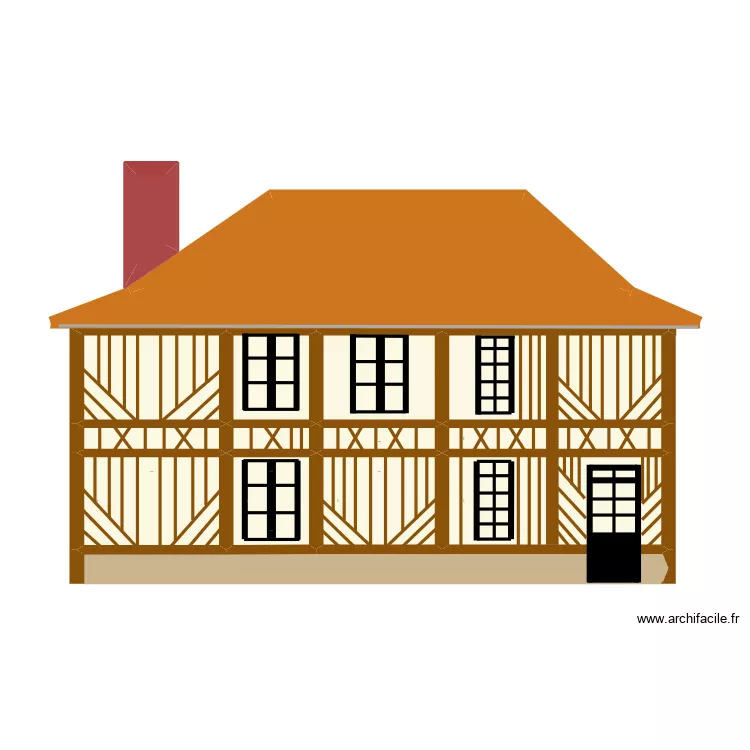 Plan masse Sud. Plan de 