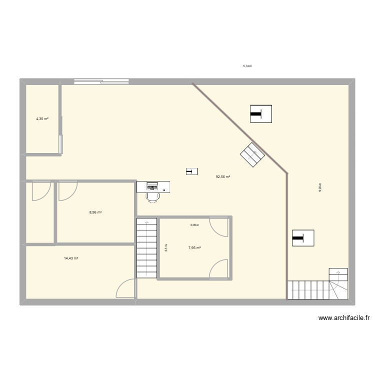 stage Julia RDC. Plan de 0 pièce et 0 m2