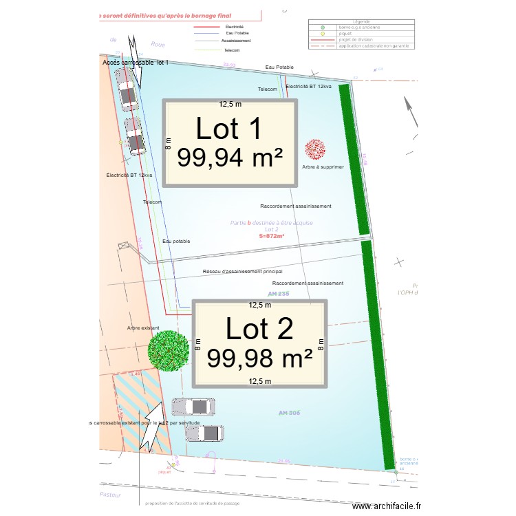 Yssingeaux pied de la roue v3. Plan de 2 pièces et 200 m2
