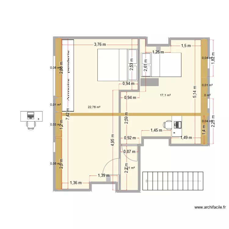 76 St Nicolas - R+5 Vdef5. Plan de 11 et 42 m² 76 St Nicolas - R+5 Vdef5. Plan de 11 et 42 m²