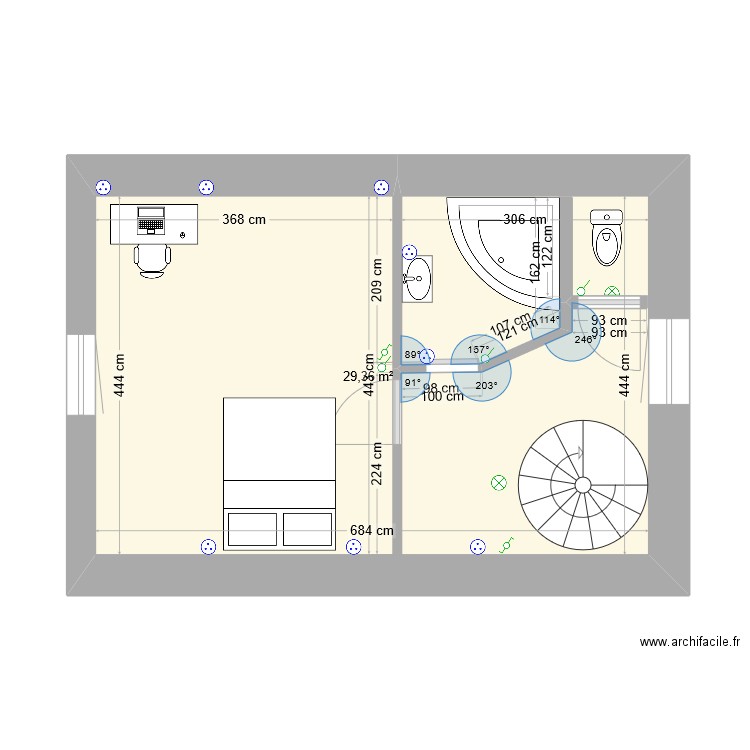 1er étage. Plan de 0 pièce et 0 m2