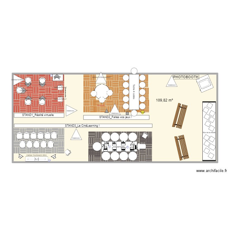 FORUM MIEUX VIVRE ENSEMBLE. Plan de 1 pièce et 110 m2