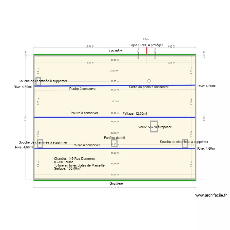 Copropr&eacute;i&eacute; Camille. Plan de 