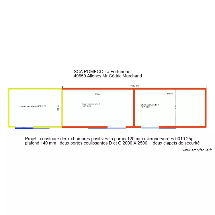 SCA Pomeco 49650 Allonnes. Plan de 