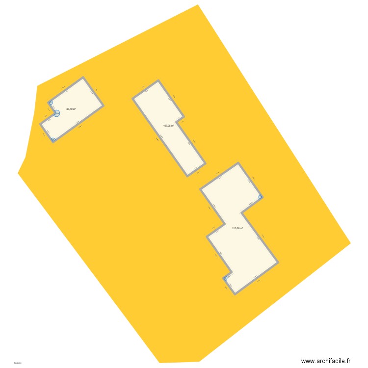 Maine Construction. Plan de 3 pièces et 406 m2