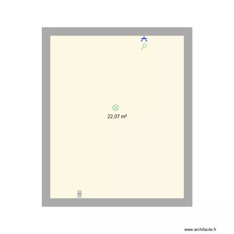 Mad Gregnier. Plan de 1  et 22 m²