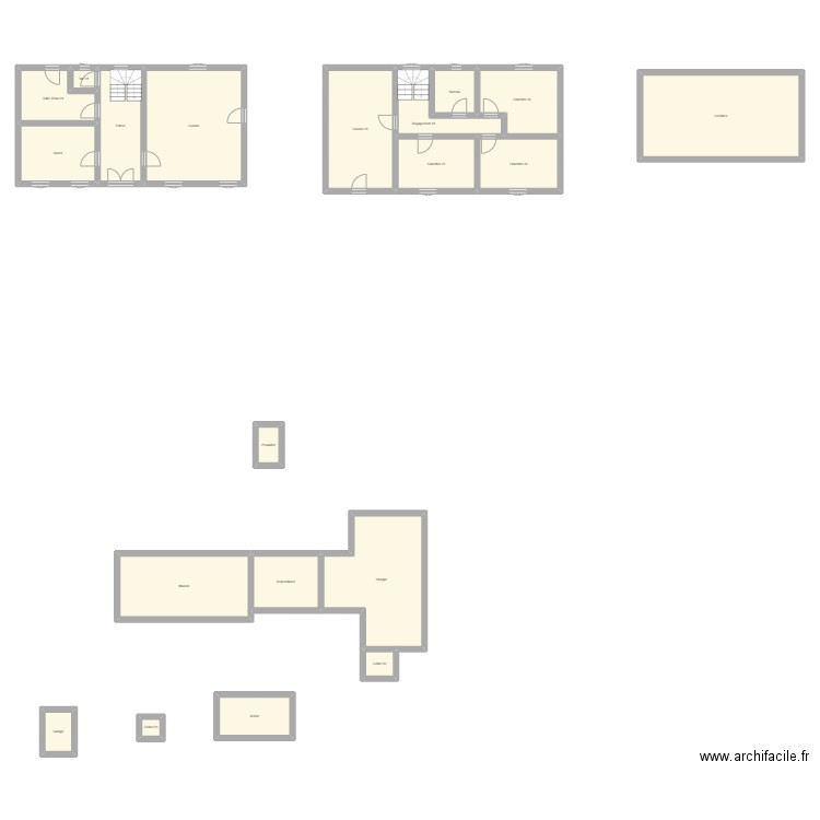 350601892. Plan de 20 pièces et 266 m2