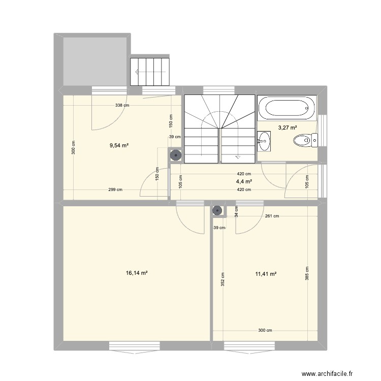 plans cotes rééles 356. Plan de 10 pièces et 51 m2