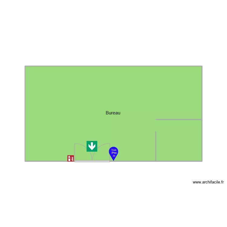 bat. Plan de 1 pièce et 27 m² bat. Plan de 1 pièce et 27 m²