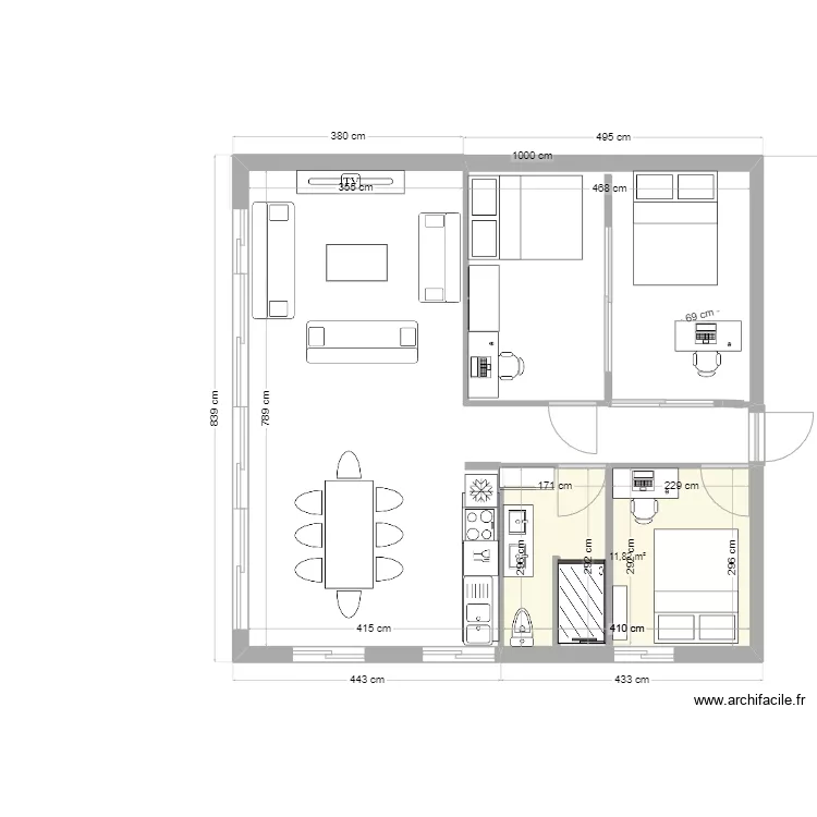 FLORADO 1 eme gauche. Plan de 