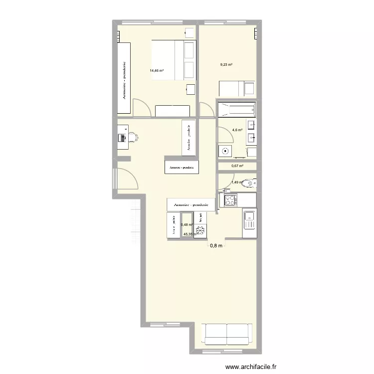 projet 2. Plan de 7 et 77 m² projet 2. Plan de 7 et 77 m²