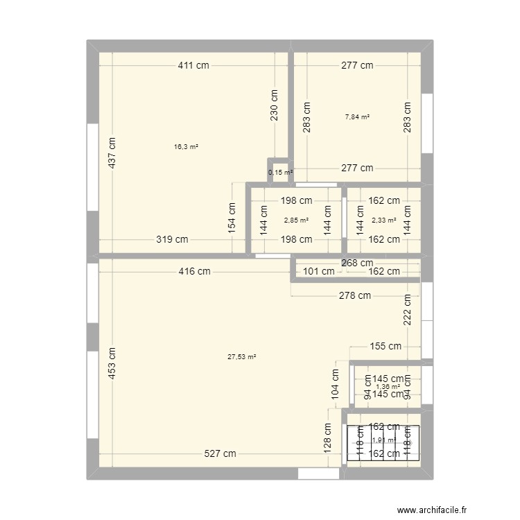 jockay. Plan de 0 pièce et 0 m2