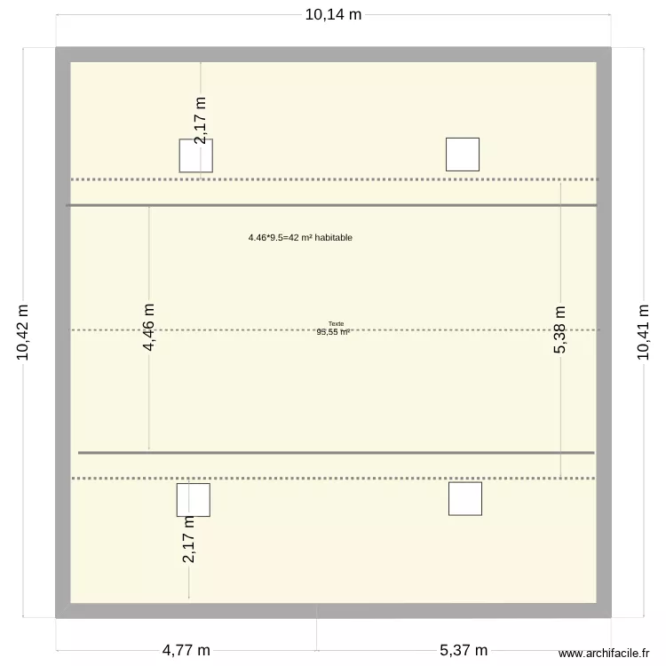 N&deg; 21 Tulipe Origine. Plan de 14  et 270 m²