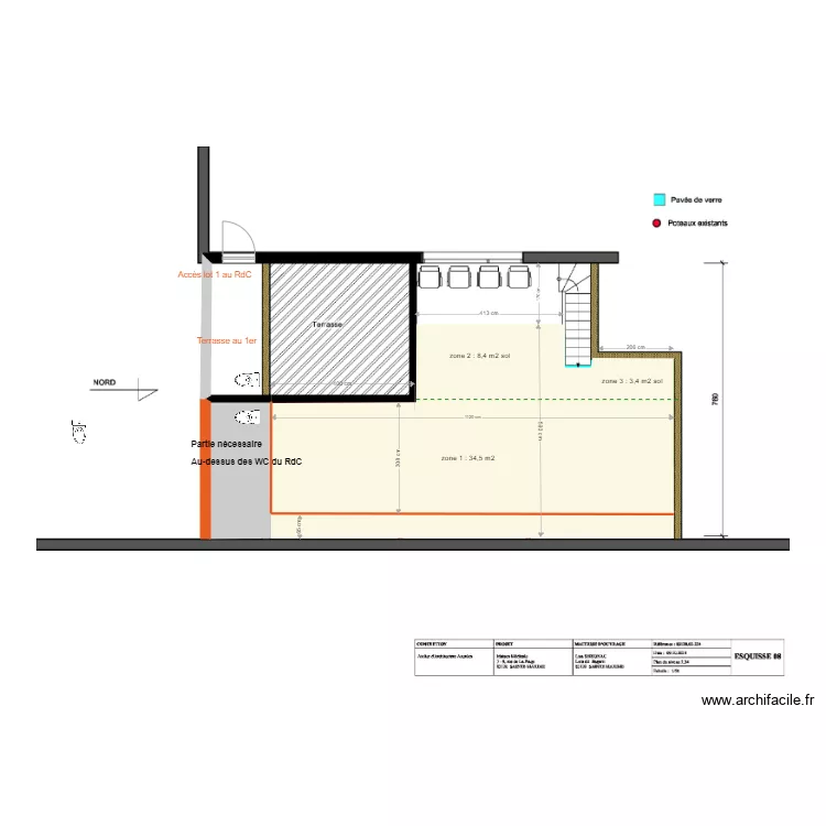 Ste Maxime 1 seule mezzanine vFab2. Plan de 
