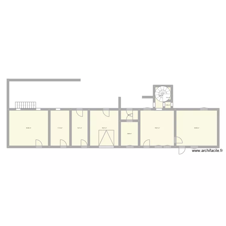 Blosville 1. Plan de 11  et 117 m²