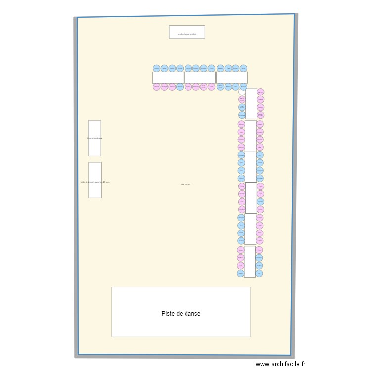 anniv . Plan de 1 pièce et 368 m2