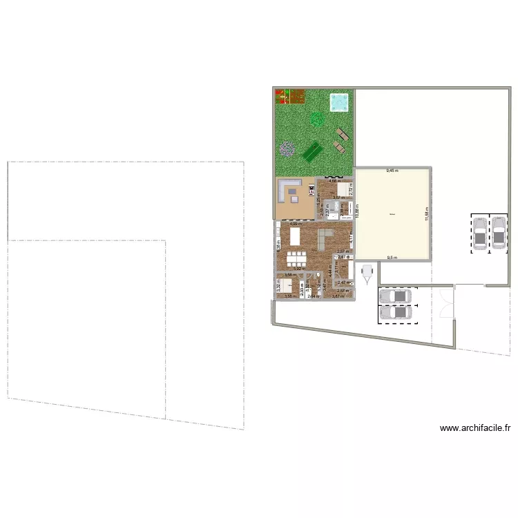 Maison3. Plan de 9 Pièces et 226 m² Maison3. Plan de 9 Pièces et 226 m²