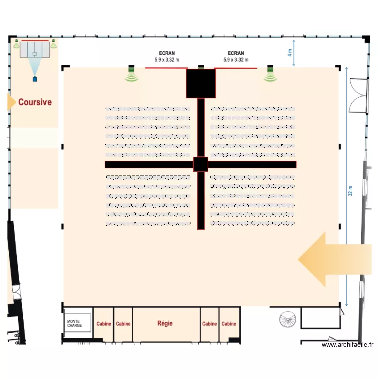 Otium Cube V1. Plan de 