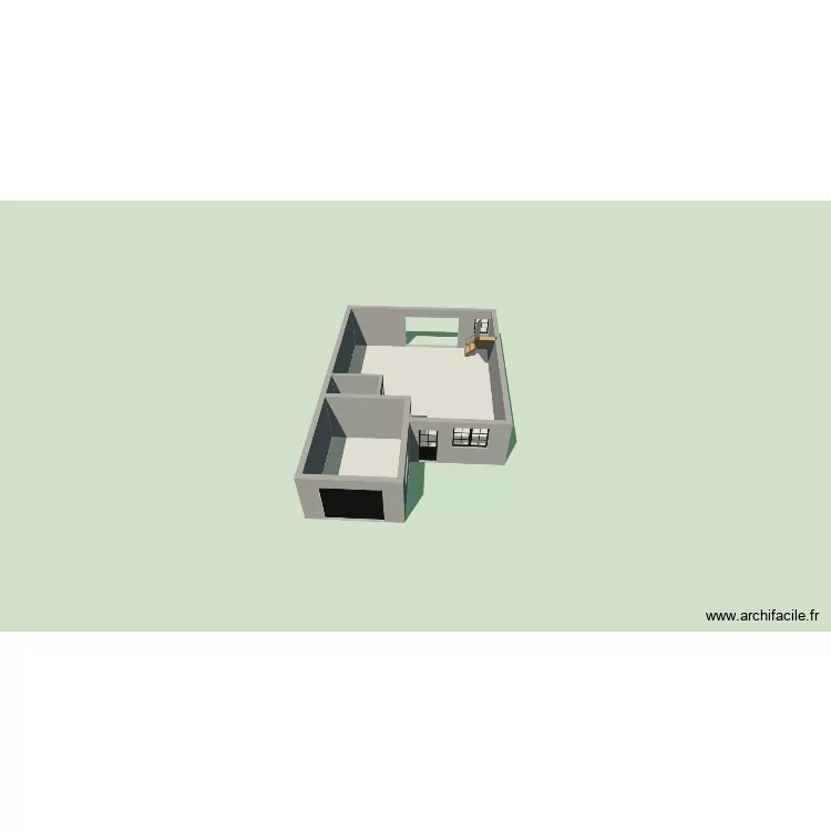 Maison. Plan de 3 et 77 m² Maison. Plan de 3 et 77 m²