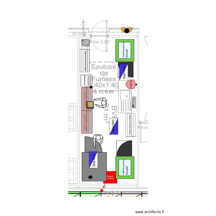 labo corbelin. Plan de 0 pièce et 0 m2