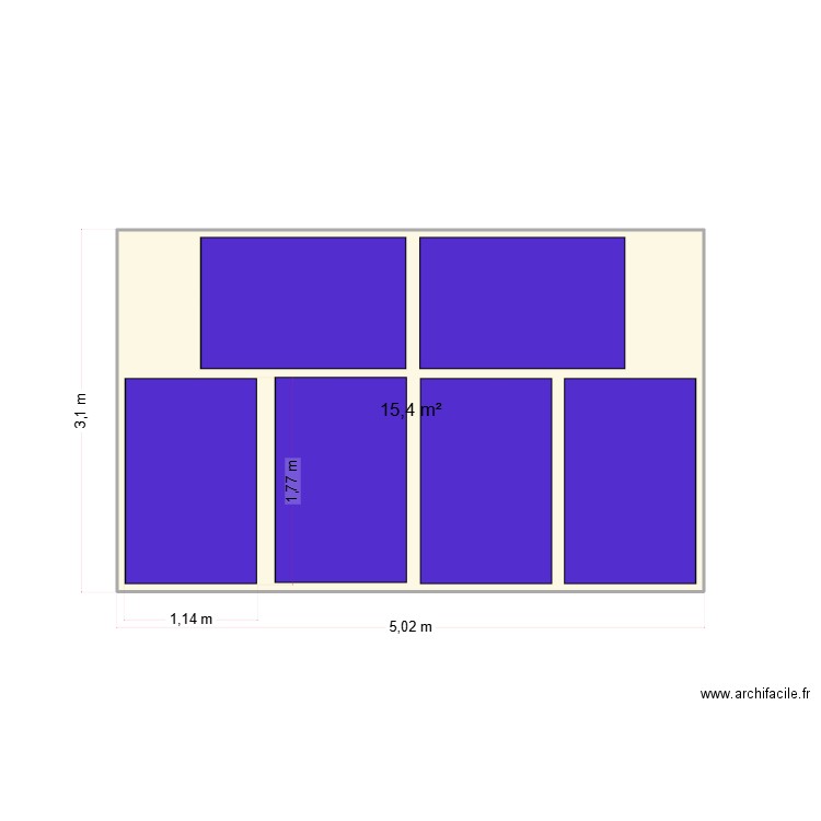 panneaux photo. Plan de 1 pièce et 15 m2