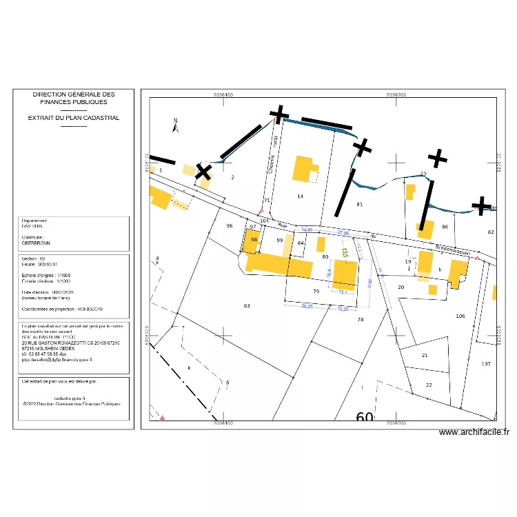 plan de masse breitenwasen. Plan de 
