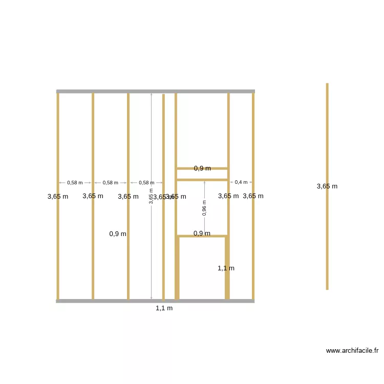 mur exemple. Plan de mur exemple. Plan de