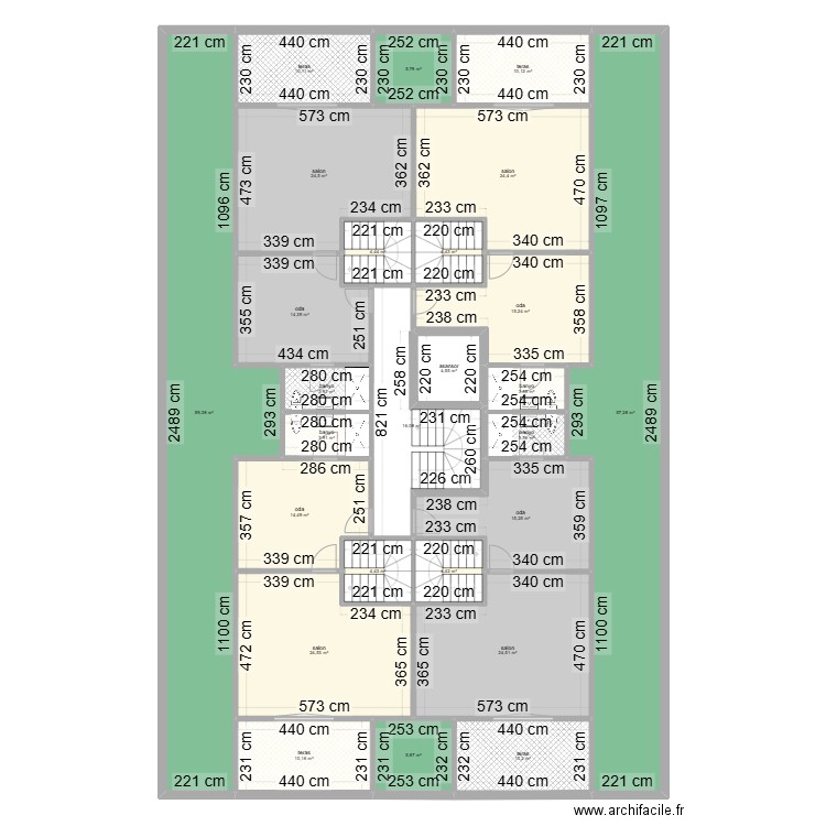 celaliye 1256/5 4 daire dubleks çati piyesi modif. Plan de 0 pièce et 0 m2