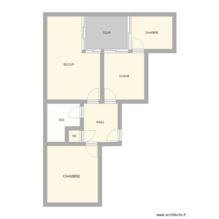 BASSEM 4. Plan de 7 pièces et 67 m2