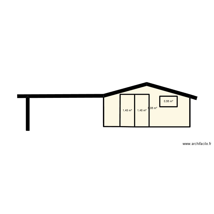 chalet. Plan de 0 pièce et 0 m2