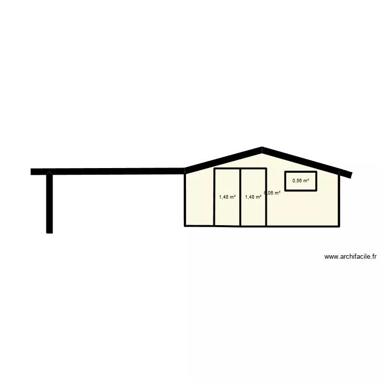 chalet. Plan de 