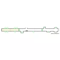 Plan d'implantation luminaire couloir