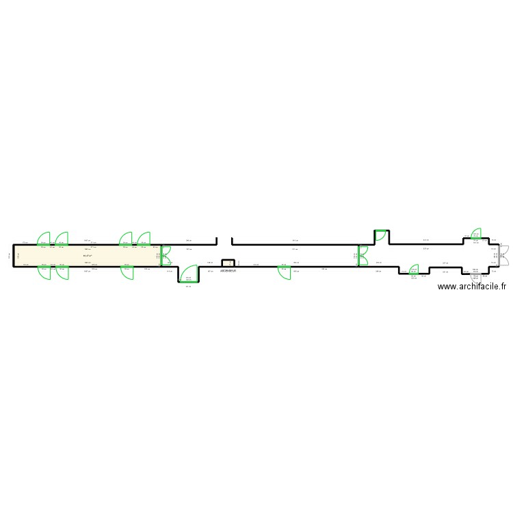 Plan d'implantation luminaire couloir. Plan de 0 pièce et 0 m2