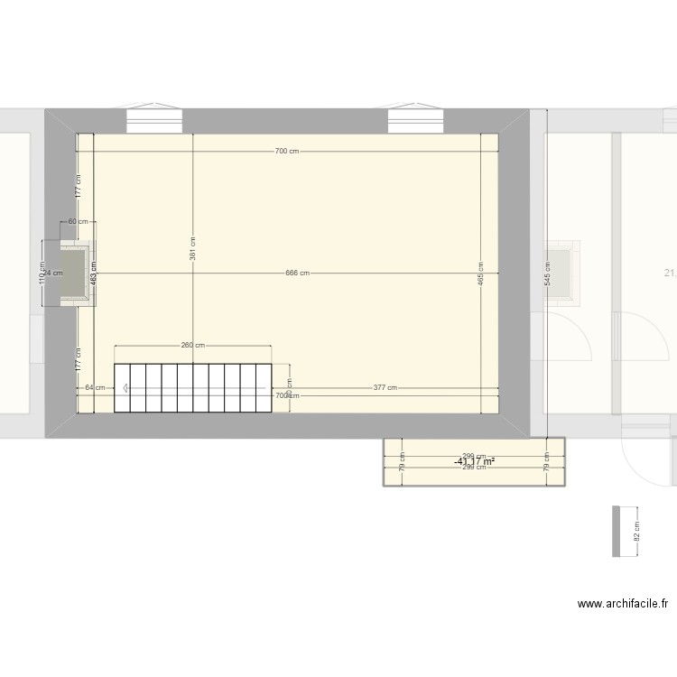 plan intérieur existant. Plan de 10 pièces et 193 m2