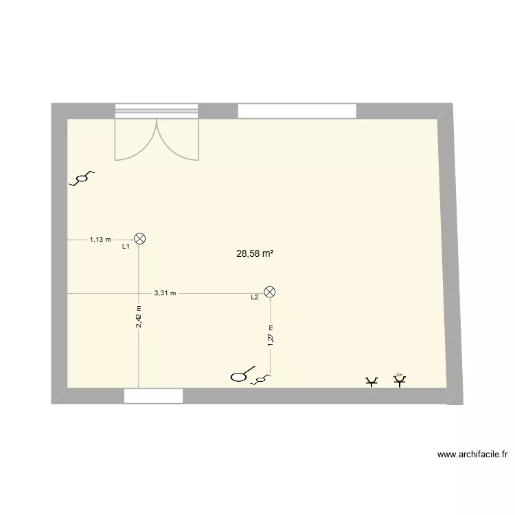 pjuillet1. Plan de 1  et 29 m²