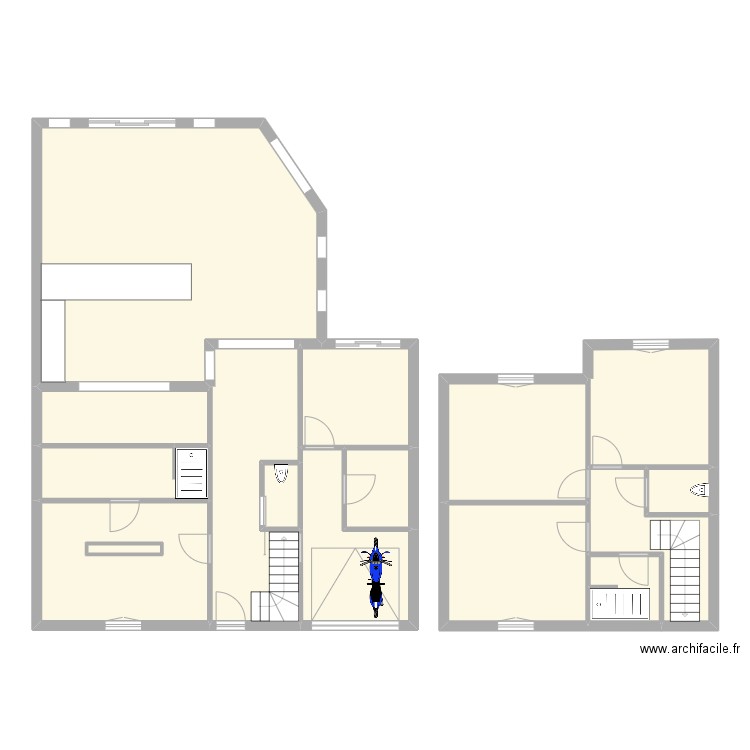 Maison stéphane. Plan de 16 pièces et 162 m2