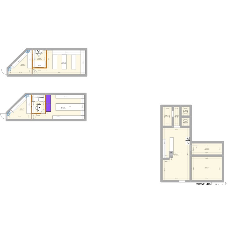 Ey Latte. Plan de 13 pièces et 131 m2