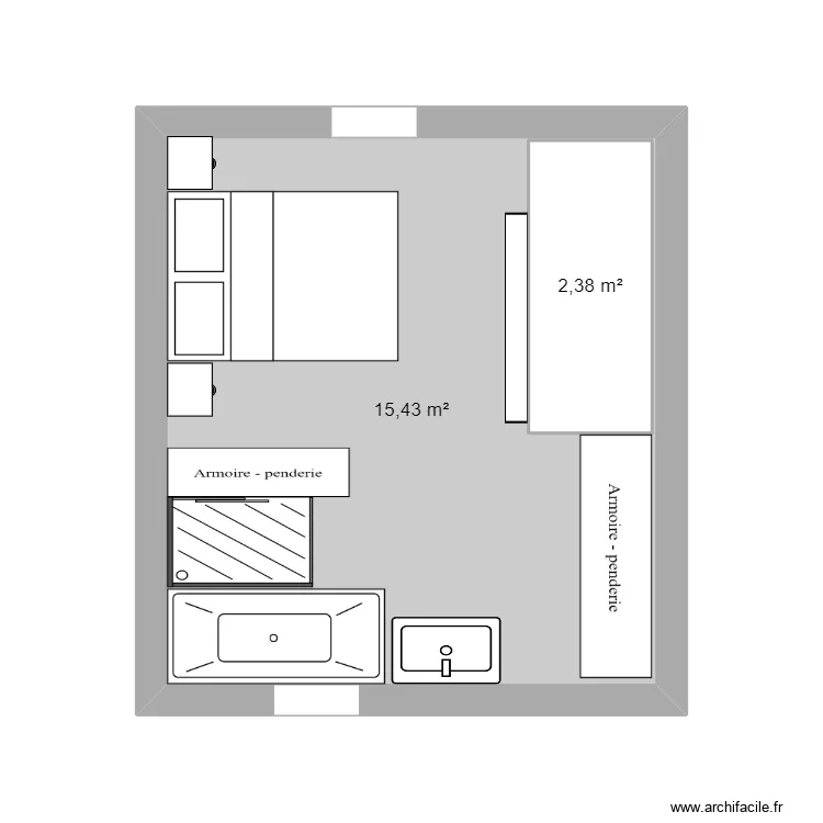 chambre. Plan de 