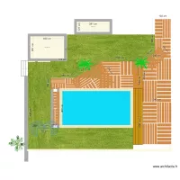 Plan piscine jardin