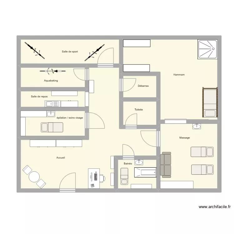 plan institut. Plan de 10 Pièces et 127 m²
