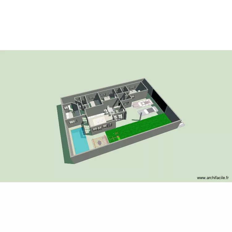 Villa bass f4, plus, sans toiture-WCVISITEURS- TRIANGLE. Plan de 4 Pièces et 48 m² Villa bass f4, plus, sans toiture-WCVISITEURS- TRIANGLE. Plan de 4 Pièces et 48 m²