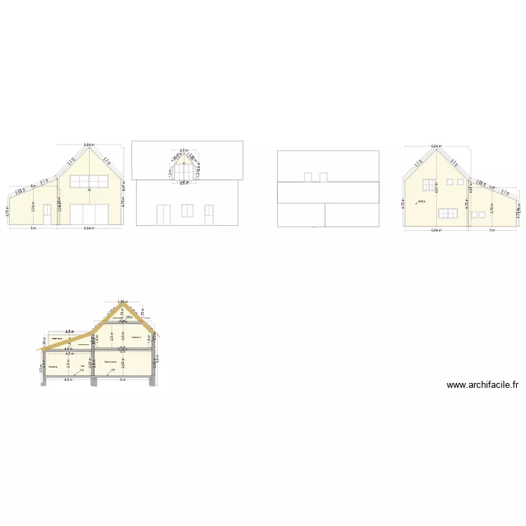 facades. Plan de 