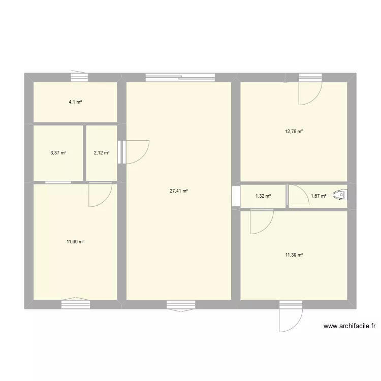 Maison Floirac. Plan de 