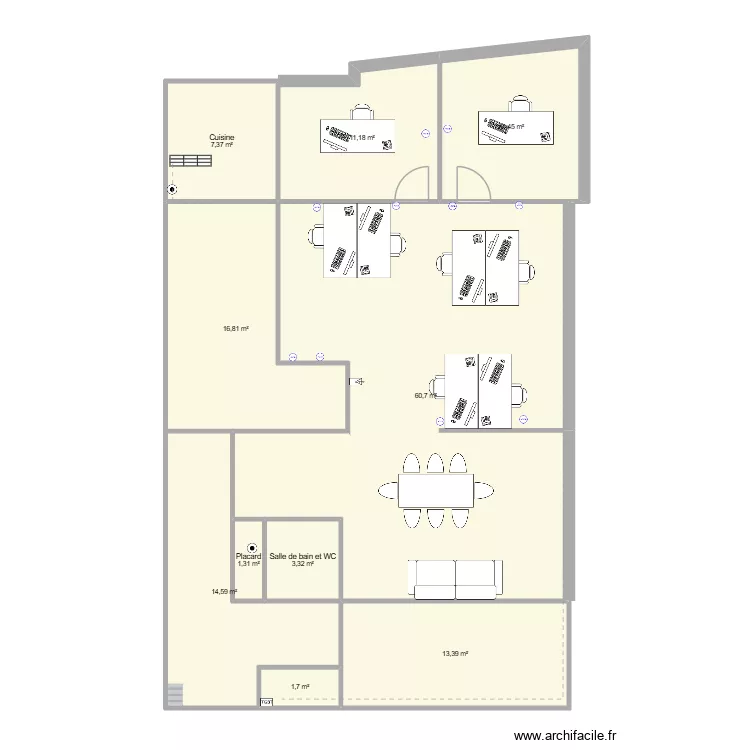Cabinet CAUBRIERE. Plan de 10 et 142 m² Cabinet CAUBRIERE. Plan de 10 et 142 m²