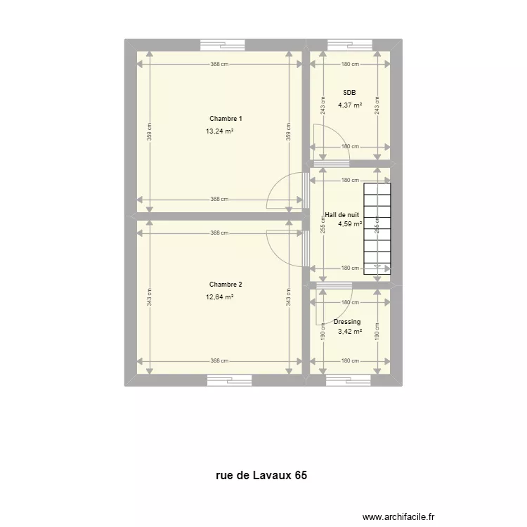 lavaux 65 1er Et. Plan de 