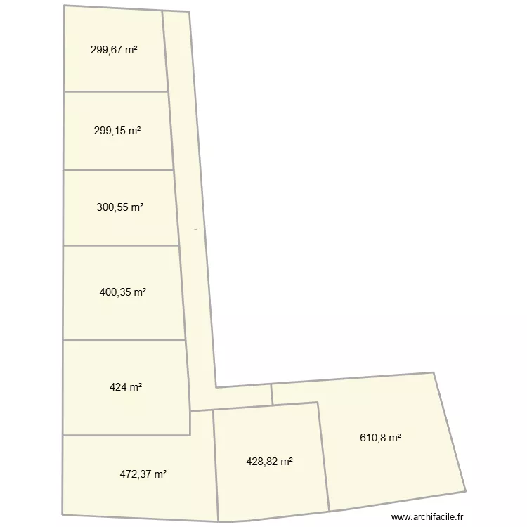 TRINITY PLAN MASSE DEF. Plan de 9  et 3653 m²